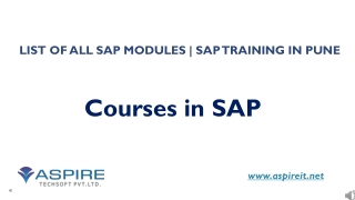 Best SAP  Training in Pune | SAP online training in pune