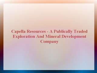 Capella Resources Ltd.