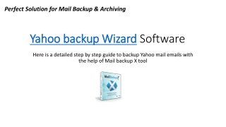 Yahoo Mail backup Wizard