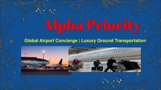 VIP Airport Concierge Services | Alpha Priority