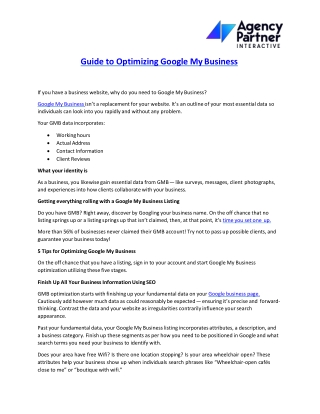 Guide to Optimizing Google My Business-converted