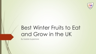 Best Winter Fruits to Eat and Grow in the UK