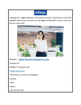 Digital Identity Verification Service -spiral.com