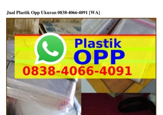 Jual Plastik Opp Ukuran Ô8ᣮ8·ԿÔ66·ԿÔ9l(whatsApp)