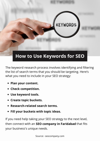 How to Use Keywords for SEO