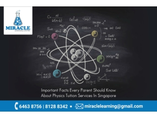 Physics tuition in Singapore