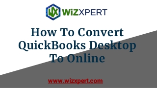 How To Convert QuickBooks Desktop To Online