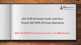 1Z0-1078-21 Study Guide with New Oracle 1Z0-1078-21 Exam Questions