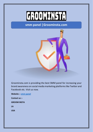smm panel |Groominsta.com