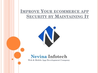 Improve Your ecommerce app Security by Maintaining It