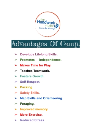 Article 27 October - Designing Camps.