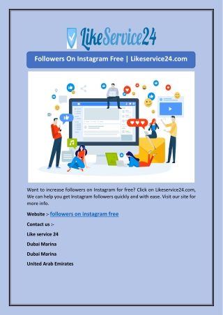 Followers On Instagram Free | Likeservice24.com