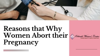 Reasons that Why Women Abort their Pregnancy