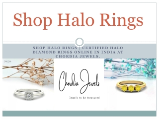 Shop Halo Rings | Certified Halo Diamond Rings Online in India at Chordia Jewels