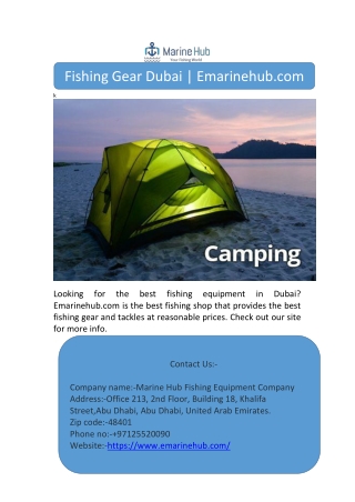 Fishing Gear Dubai | Emarinehub.com