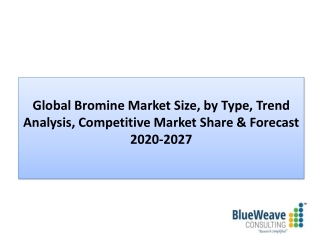 Bromine Market Growth Analysis 2021