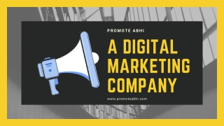 A digital marketing company