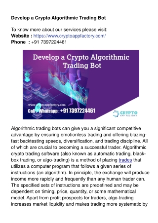 Develop a Crypto Algorithmic Trading Bot-crypto APP Factory-converted