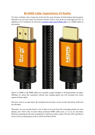 8k HDMI Cable_ Expectations VS Reality