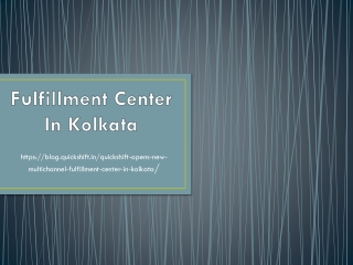 Fulfillment Center In Kolkata