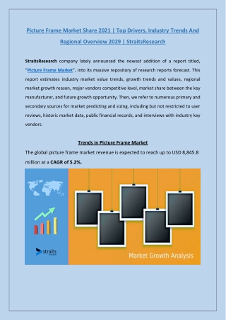 Picture Frame Market Outlook 2021 | StraitsResearch