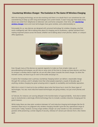 Countertop Wireless Charger