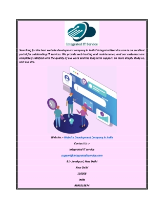 Website Development Company in India  Integrateditservice.com