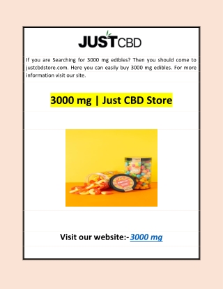 3000 mg | Just CBD Store
