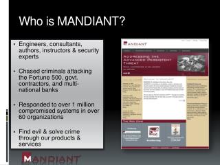 Who is MANDIANT?