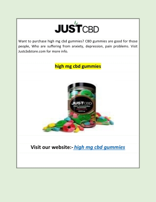high mg cbd gummies