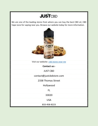 CBD Stores Near Me | justcbdstore.com