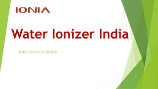 Water Ionizer India