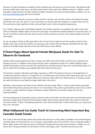 7  Exciting Facts About Cheap Order Feminized Seeds