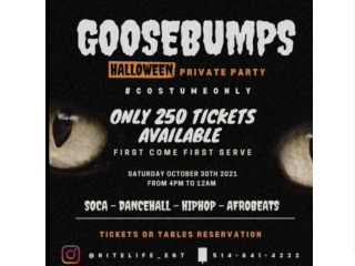 GOOSEBUMPS HALLOWEEN PRIVATE PARTY