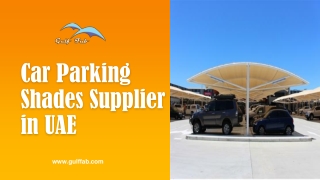 car parking shades supplier in uae