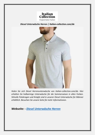 Diesel Unterwäsche Herren | Italian-collection.com/de