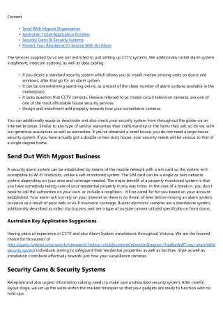 Security Alarm Services In Wyndham Vale