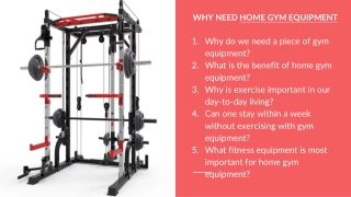 WHY NEED HOME GYM EQUIPMENT