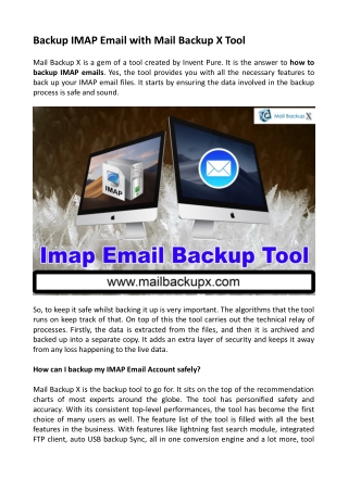 IMAP Mail Backup Tool