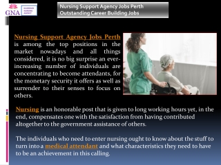 Nursing & Therapy Support Agency Perth