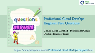 2021 Update Google Professional Cloud DevOps Engineer Real Questions