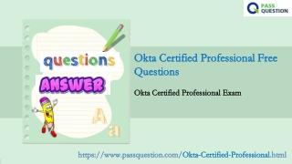 2021 Update Okta Certified Professional Exam Questions