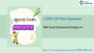 IBM Cloud Professional Developer v4 C1000-109 Practice Test Questions