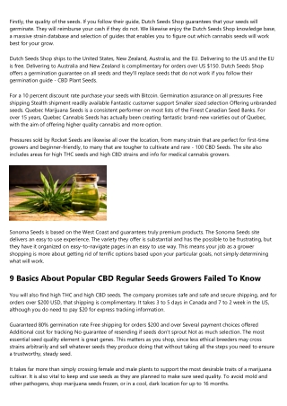 19 Ambitious Patterns Regarding Unconventional Pure CBD Seeds