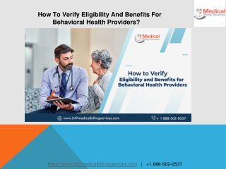 How To Verify Eligibility And Benefits For Behavioral Health Providers