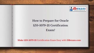 How to Prepare for Oracle 1Z0-1079-21 Certification Exam?