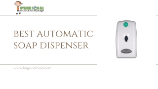 best automatic soap dispenser