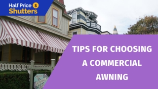 Tips For Choosing A Commercial Awning