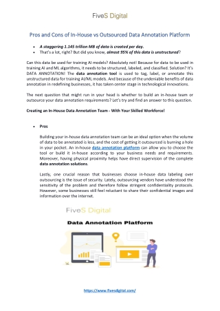 Data annotation Services- Fivesdigital