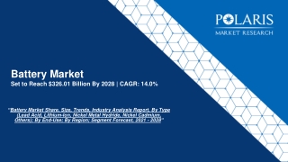 Battery Market Size, Share, Trends, Growth And Forecast To 2028